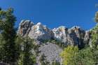 Mount Rushmore National Memorial, rises up from the Black Hill of western South Dakota, USA. Art Print